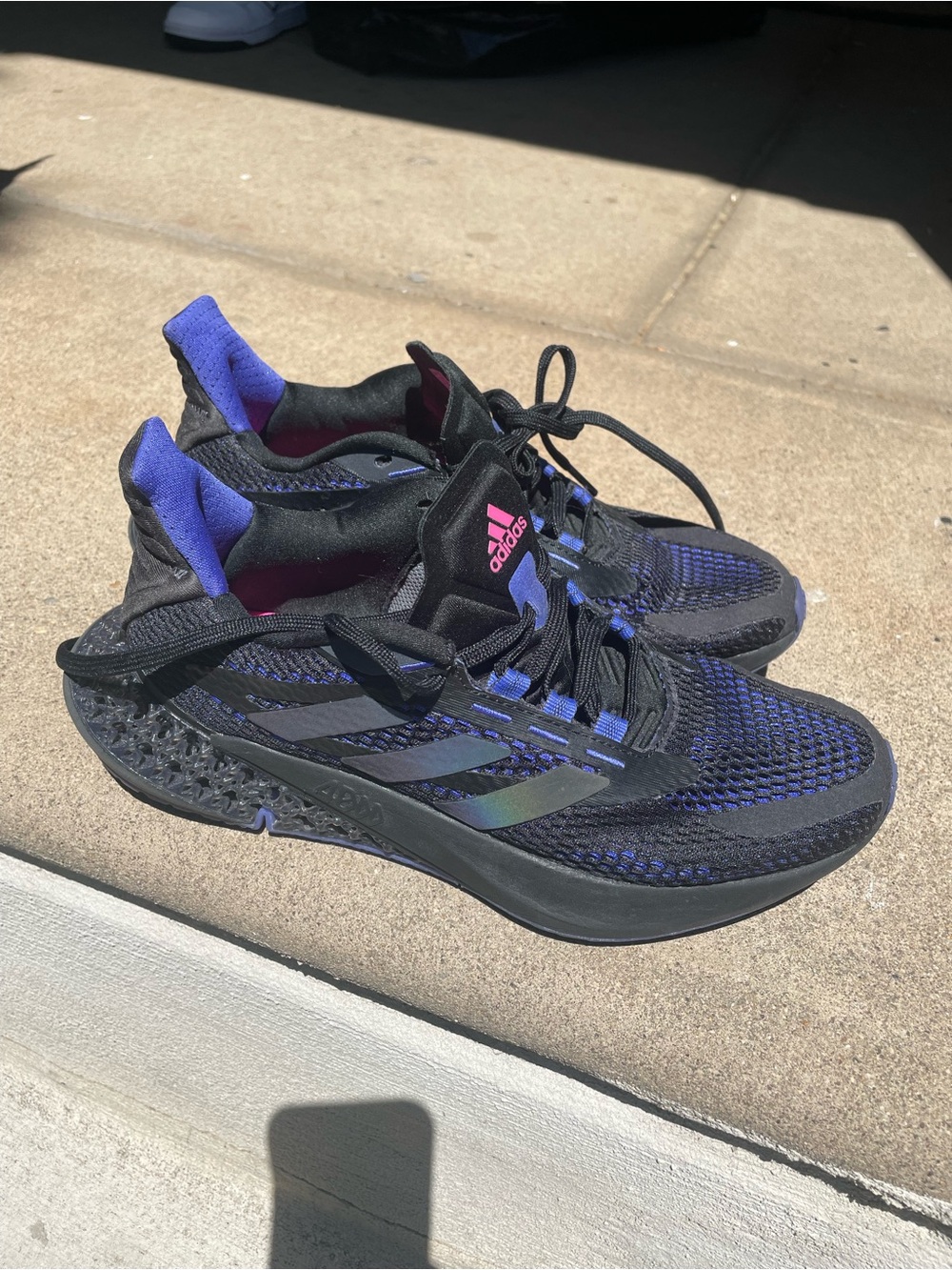 adidas Black, Purple & Pink Athletic Sneakers